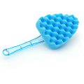 Blue PU car wash cleaning sponge with handle